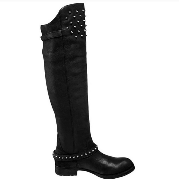 ASH Remix Genuine Leather Knee-High Boots with Metal Studs💀 - Picture 5 of 15